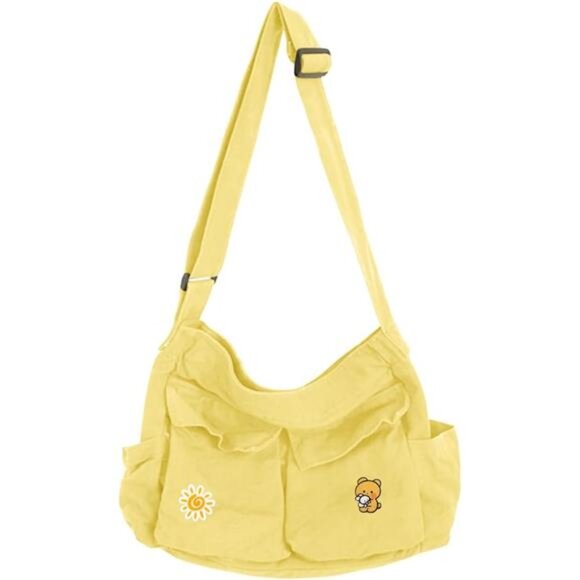 Accessories - Canvas Messenger Bag Yellow